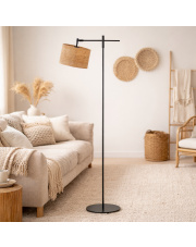 Lampa stojąca do salonu SERES BOHO z regulacją kąta padania światła 