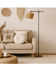 Lampa stojąca do salonu SERES BOHO z regulacją kąta padania światła 