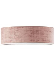 Welurowa lampa sufitowa w kolorze pudrowego różu MEDINA VELUR fi - 80 cm