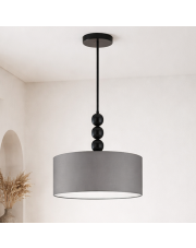 Dekoracyjna lampa sufitowa z tkaninowym abażurem SALAMANCA w stylu skandynawskim