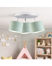 Potrójna lampa sufitowa dla dzieci DAKOTA z regulacją kąta padania światła