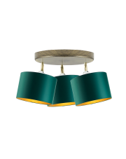 Lampa sufitowa z 3 kloszami DAKOTA GOLD