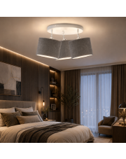 Designerska lampa sufitowa z 3 źródłami światła DAKOTA VELUR
