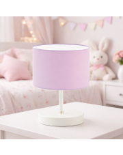 Różowa lampka nocna do pokoju dziewczynki AWINION lampka nocna przy łóżku