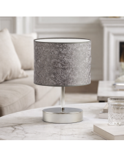 Designerska lampka stołowa do salonu z abażurem AWINION  