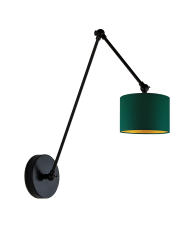 Designerska lampa ścienna do czytania TESNUS GOLD