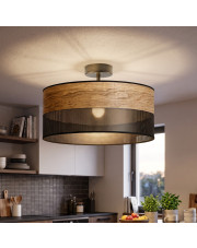 Designerska lampa sufitowa do kuchni WENECJA DUAL fi - 40 cm czarna lampa sufitowa