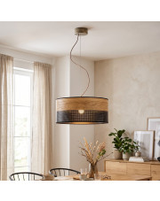 Nowoczesna lampa wisząca nad stół do jadalni HAJFA DUAL fi - 40 cm 