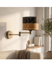 Designerski kinkiet ścienny na wysięgniku BRAGE DUAL regulowana lampa ścienna do czytania w sypialni