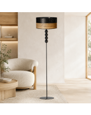 Skandynawska lampa podłogowa do salonu BERMUDY DUAL z ozdobnymi kulami