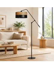 Regulowana lampa podłogowa do czytania w salonie LIBERIA DUAL