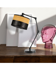 Czarna lampka biurkowa z regulacją LED ASMARA DUAL
