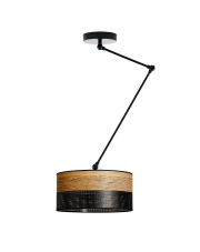 Nowoczesna lampa sufitowa z ruchomym ramieniem NEWA DUAL