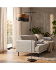 Regulowana lampa stojąca do czytania MELTON DUAL w stylu skandynawskim