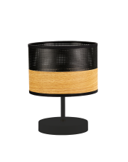 Mała lampa stołowa z abażurem AWINION DUAL w stylu skandynawskim
