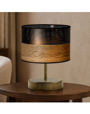 Mała lampa stołowa z abażurem AWINION DUAL w stylu skandynawskim