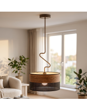 Nowoczesna lampa sufitowa nad stół w jadalni LOZANNA DUAL fi - 40 cm 
