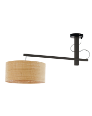 Lampa wisząca drewniana do sypialni FOGGIA BOHO