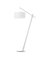 Nowoczesna lampa stojąca drewniana TORINO