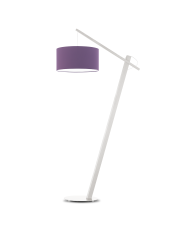 Designerska lampa stojąca drewniana TORINO