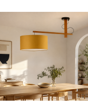 Nowoczesna lampa sufitowa drewniana do kuchni FOGGIA