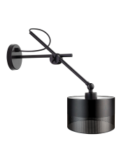 Lampa ścienna kinkiet ścienny regulowany czarny HAMILTON GLAM