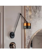 Lampa ścienna na wysięgniku do sypialni TESNUS GLAM