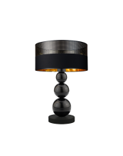 Czarna lampa stołowa glamour z kulami HONOLULU GLAM