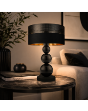 Czarna lampa stołowa glamour z kulami HONOLULU GLAM