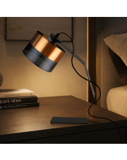Designerska lampa biurkowa miedziana glamour HAGA GLAM