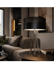 Elegancka lampa stołowa glamour do salonu ALTA GLAM na metalowym trójnogu