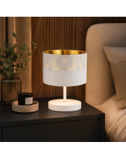 Mała biała lampka nocna glamour AWINION GLAM