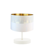 Mała biała lampka nocna glamour AWINION GLAM