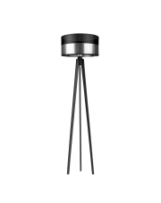 Lampa stojąca na trójnogu MIAMI GLAM z drewna