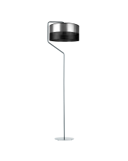 Srebrna lampa stojąca do salonu glamour TESALLIA GLAM