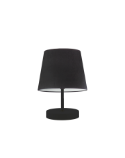 Klasyczna lampka nocna ALMADA VELUR z czarnym abażurem