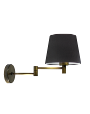Designerska lampa ścienna LUGO VELUR z regulowanym ramieniem