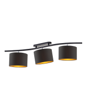 Regulowana 3 punktowa lampa sufitowa na listwie CARTAGENA GOLD