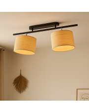 Regulowana lampa sufitowa 3 punktowa do salonu CHILE BOHO w stylu boho