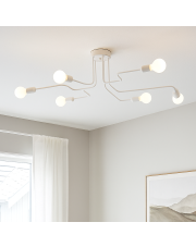 Nowoczesna lampa sufitowa LED do salonu AIDA 6-punktowa