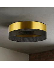 Złota lampa sufitowa do salonu DUBAJ GLAM fi - 50 cm