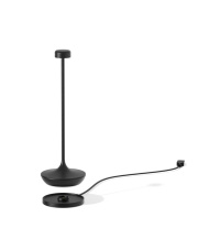 Lampa akumulatorowa stołowa bezprzewodowa DECA w kolorze czarnym matowym 6 sztuk/komplet