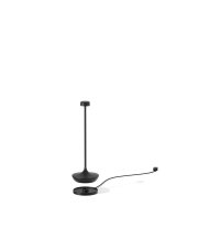 Lampa akumulatorowa stołowa bezprzewodowa DECA matowa czarna