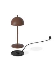 Bezprzewodowa lampka LED przenośna FIORE MICRO z efektem rdzy 6 sztuk/komplet