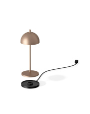 Lampka LED z akumulatorem restauracyjna FIORE MICRO w kolorze szczotkowanego brązu 6 sztuk/komplet