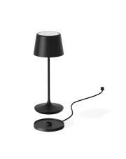 Lampka akumulatorowa LED LUNA 300 czarny matowy 6 sztuk/komplet