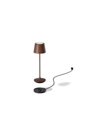 Lampka bezprzewodowa LUNA MICRO corten - efekt rdzy