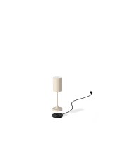 6 sztuk - Lampka HoReCa VINA 200 ceramiczny kremowy biały