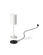 Designerska lampa stołowa led akumulatorowa VINA 200 ceramiczny perłowy biały 6 sztuk/komplet
