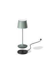 6 sztuk - Lampka przenośna LED LUNA 300 zielono-szary matowy